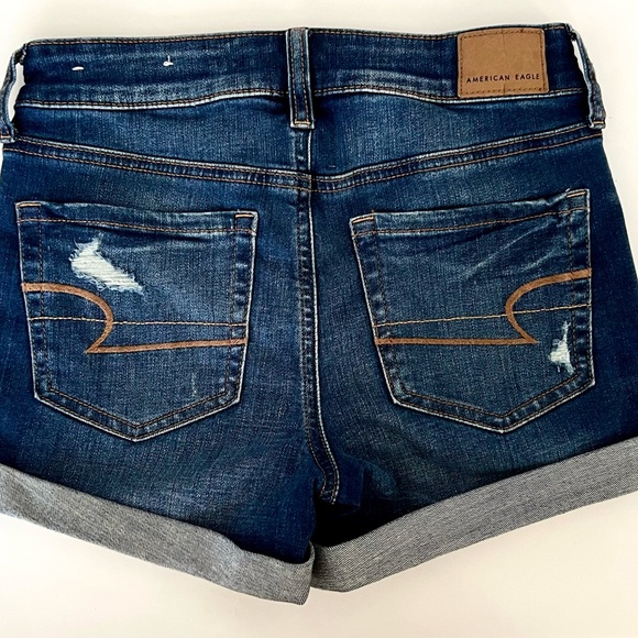 American Eagle (AE) Next Level Midi Denim Shorts - Picture 4 of 4